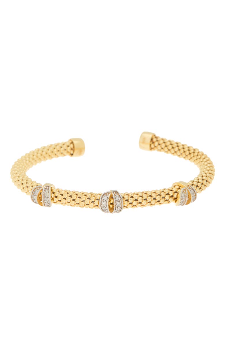 MESHMERISE Diamond Bangle Bracelet - 0.18ct., Main, color, Yellow Gold