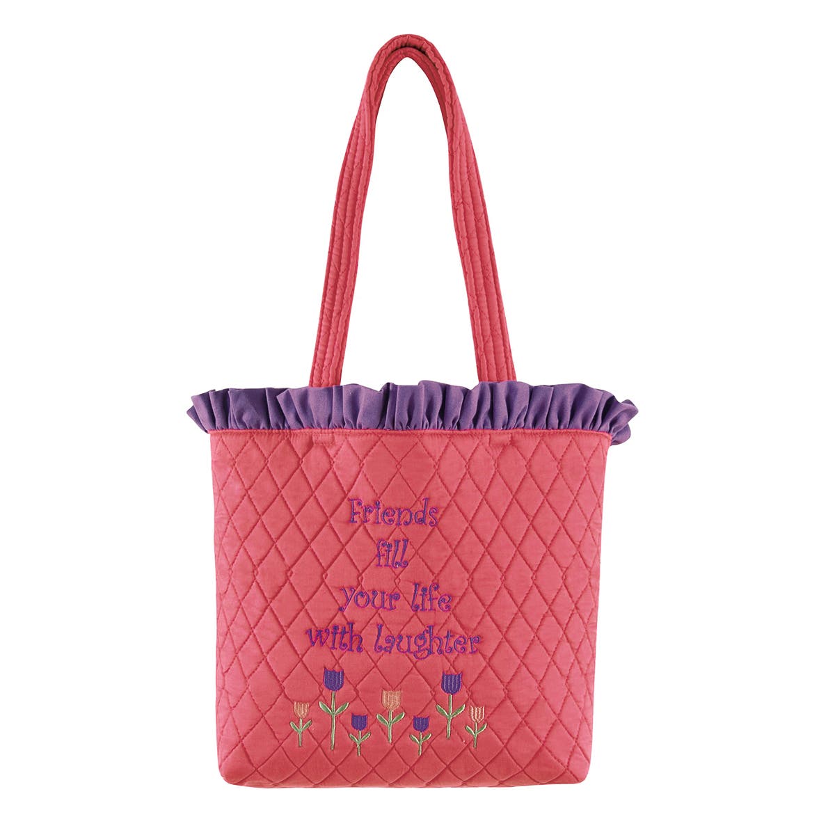 Friends Fill Yr Life Ruff Tote, Main, color, Red