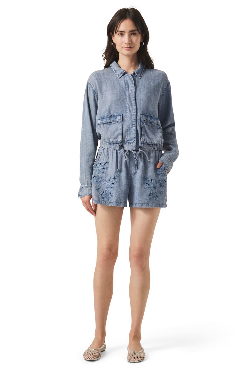 Splendid Cayden Chambray Jacket, Alternate, color, 