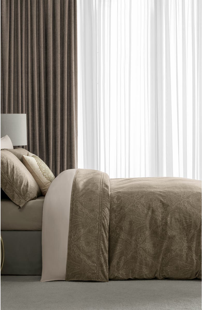 Togas Lavigne duvet cover, Alternate, color, Brown