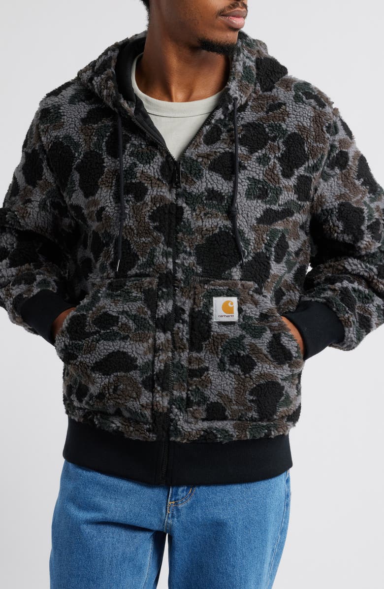 Carhartt Work In Progress High Pile Fleece Zip Hoodie, Alternate, color, 