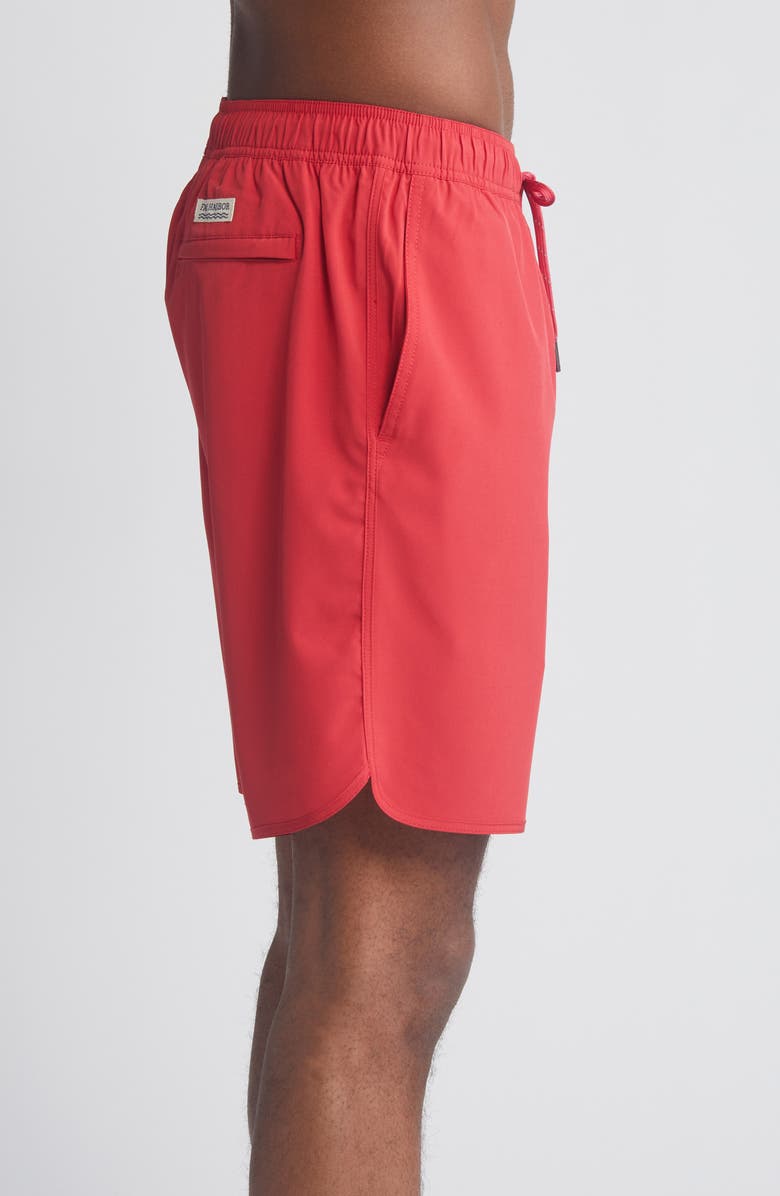 Fair Harbor Anchor Swim Trunks, Alternate, color, Red Sail