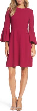 Eliza J Bell Sleeve Fit & Flare Dress