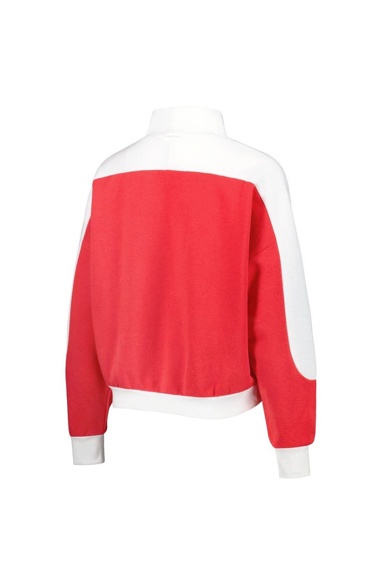GAMEDAY COUTURE Women's Gameday Couture Crimson Nebraska Huskers Make it a Mock Sporty Pullover Sweatshirt, Alternate, color, 