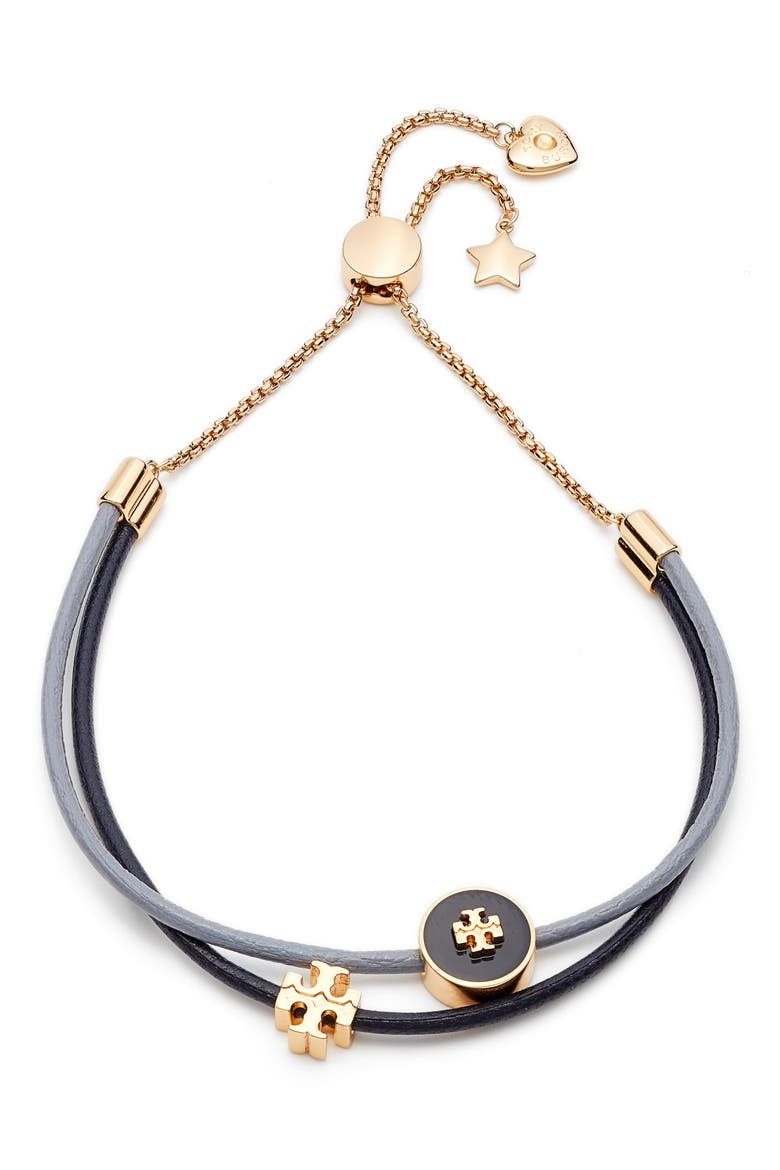 Kira Slider Bracelet, Main, color, TORY GOLD/TORY NAVY/BLUE