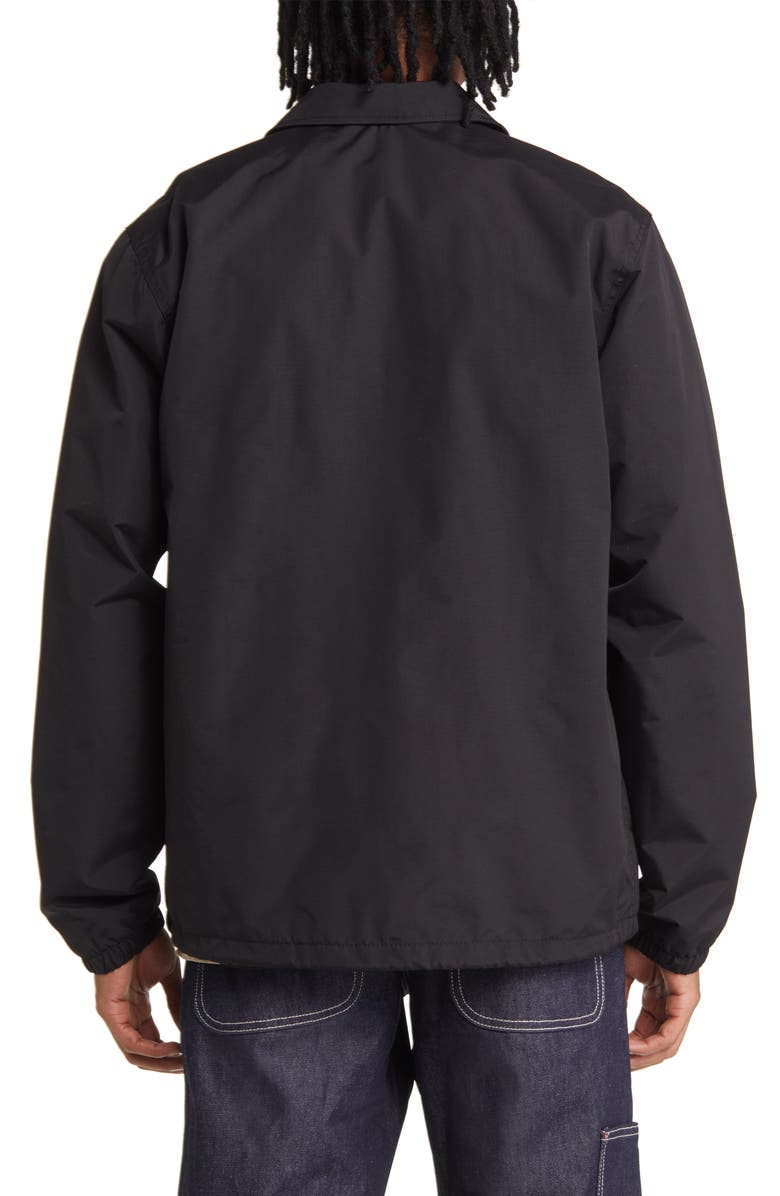 Dickies Oakport Snap-Up Coach's Jacket, Alternate, color, Black