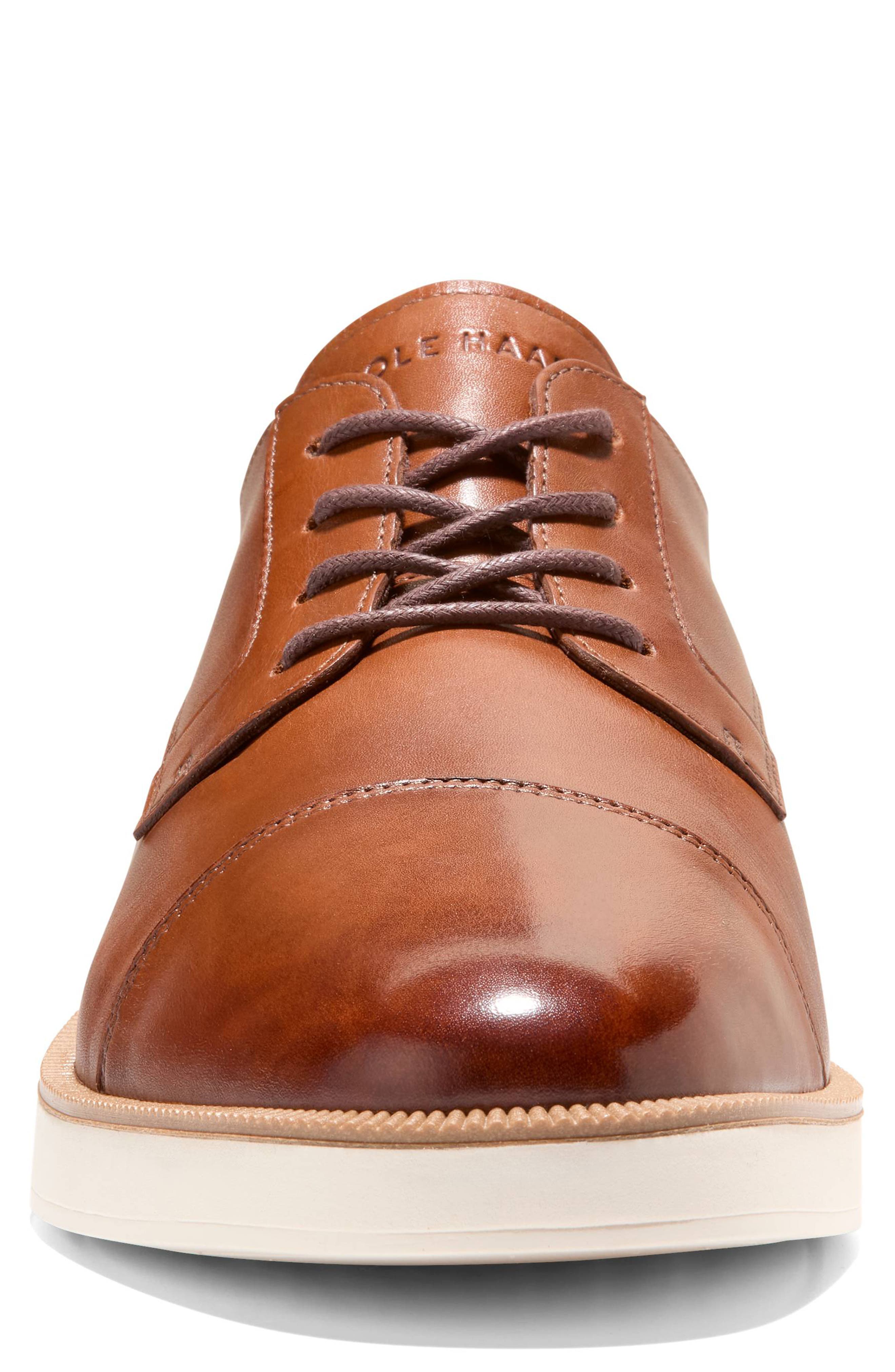 Cole Haan Davidson Grand Cap Toe Derby Sneaker, Alternate, color, British Tan / Ivory