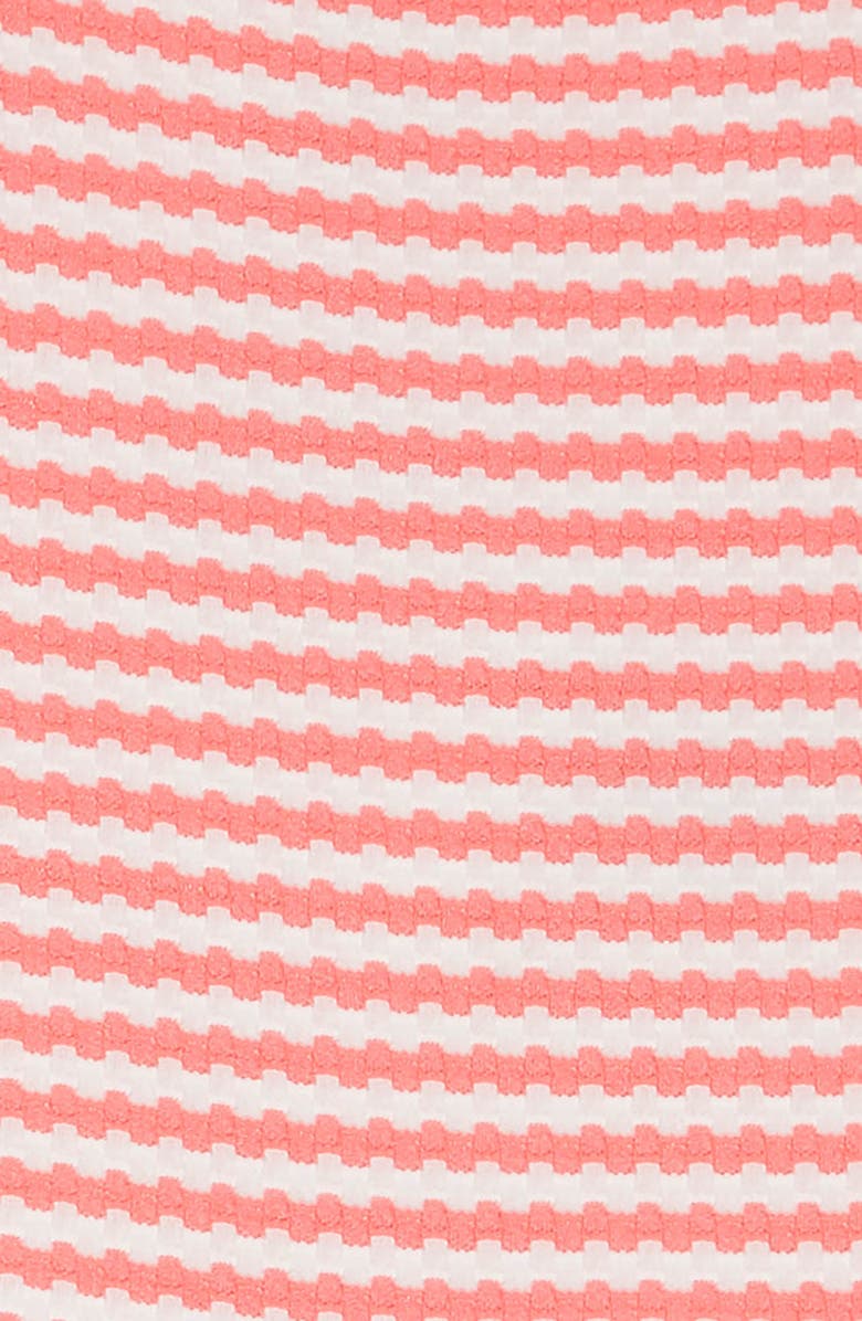Ava & Yelly Stripe Bow Back Skater Dress, Alternate, color, Coral White
