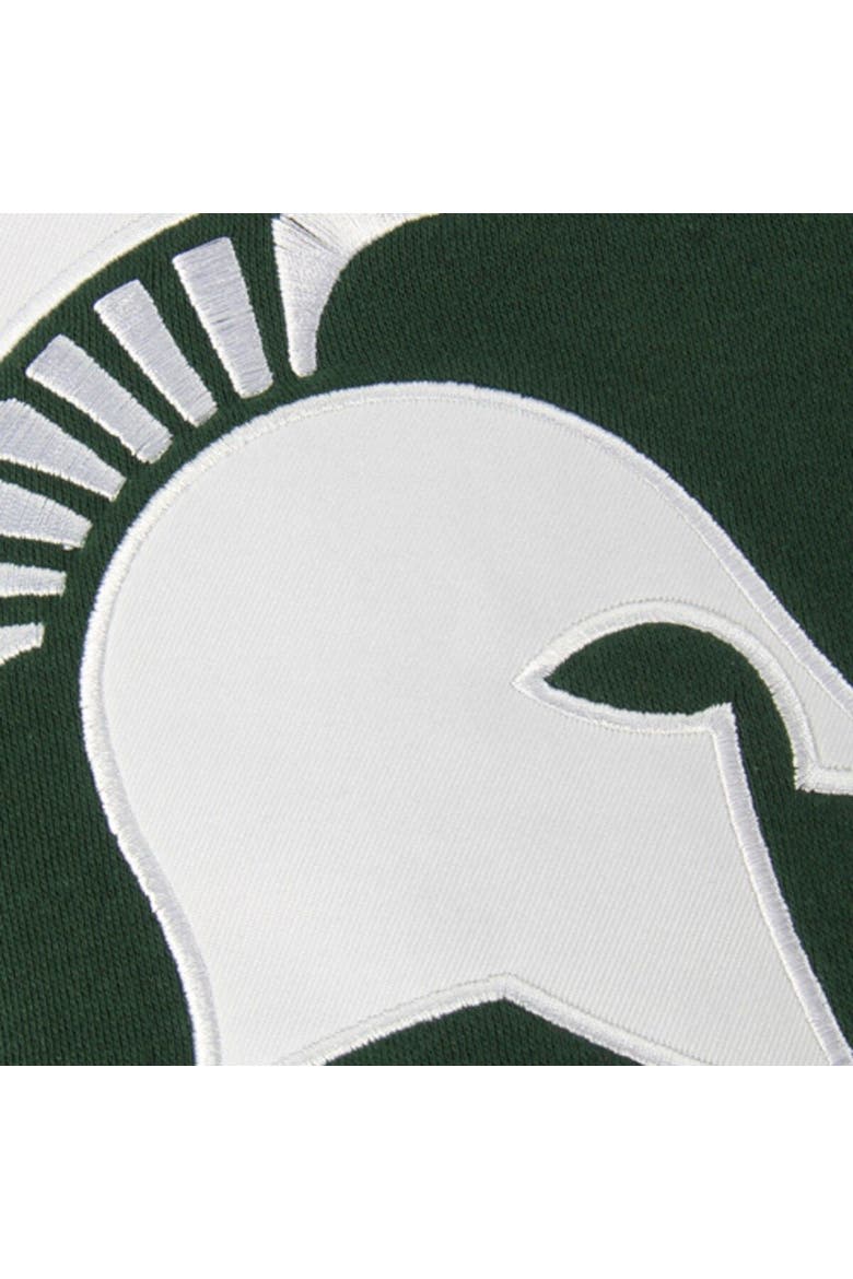 Youth Stadium Athletic Green Michigan State Spartans Big Logo Pullover Hoodie, Alternate, color, Green