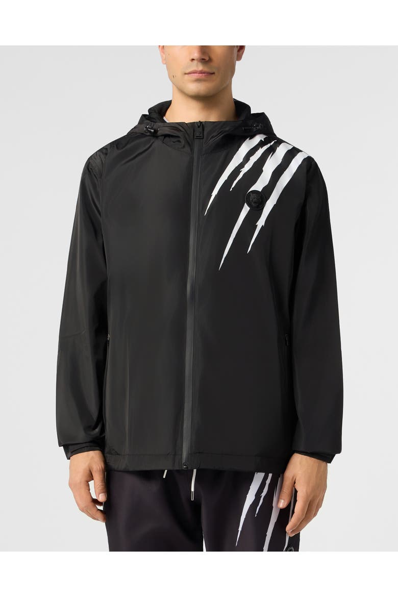 Nylon Jacket Scratch Men, Main, color, black