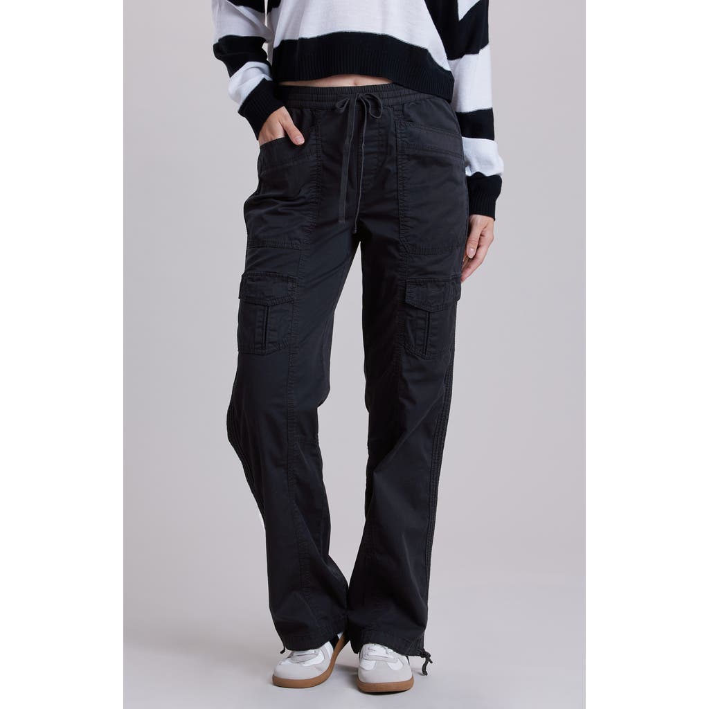 Unionbay Sonika Drawstring Waist Cargo Pants In Black