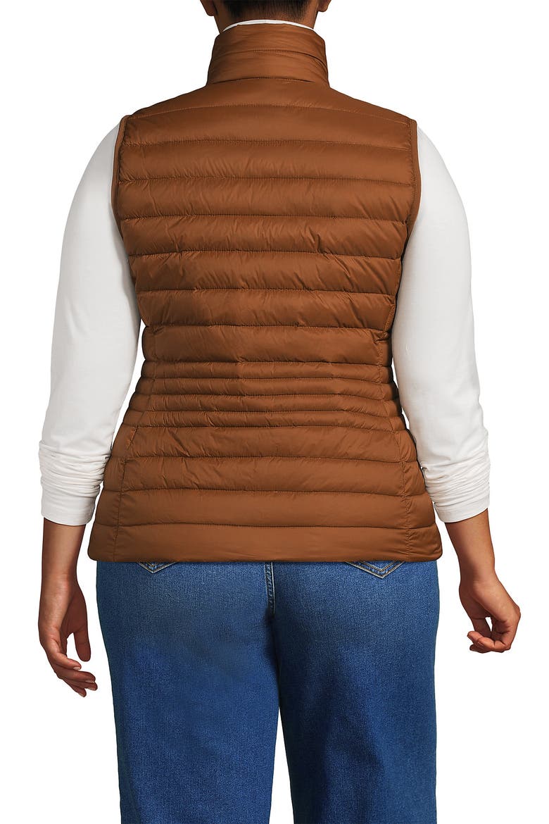 Wanderweight Packable Ultralight Down Vest, Alternate, color, Rich Ginger Brown