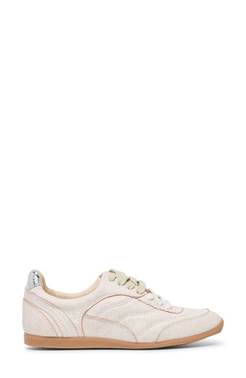 Dolce Vita Laini Sneakers Off White Crackled Leather In White