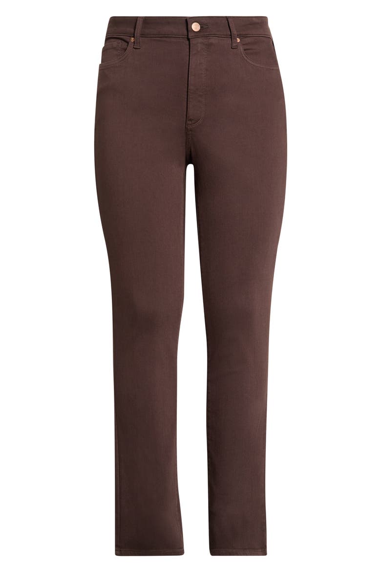 Marilyn Straight Leg Jeans, Main, color, BITTER CHOCOLATE
