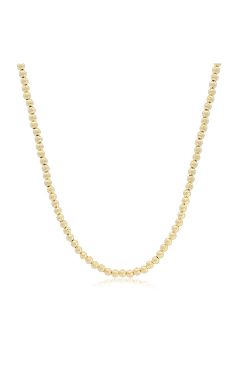 The Lovery Fine Jewelry Gold Ball Bead Chain Necklace, Main, color, Yellow Gold