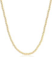 The Lovery Fine Jewelry Gold Ball Bead Chain Necklace