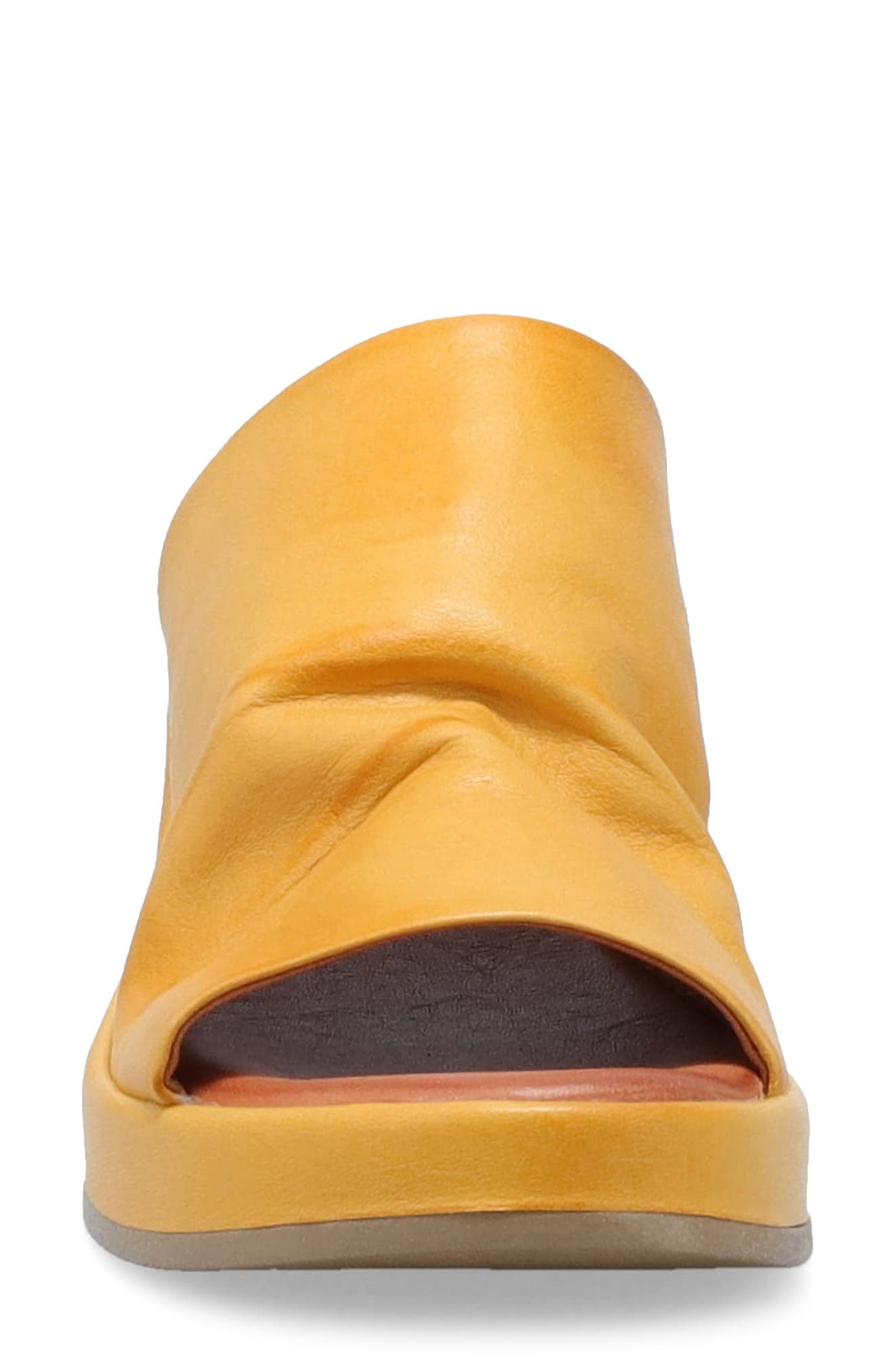 Patsey Platform Wedge Slide Sandal, Alternate, color, OCHRE