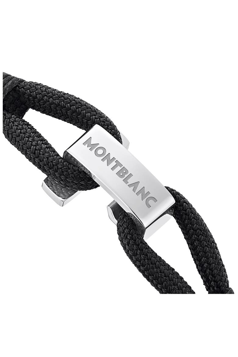 Men's Braided Nylon Bracelet, Alternate, color, BLACK