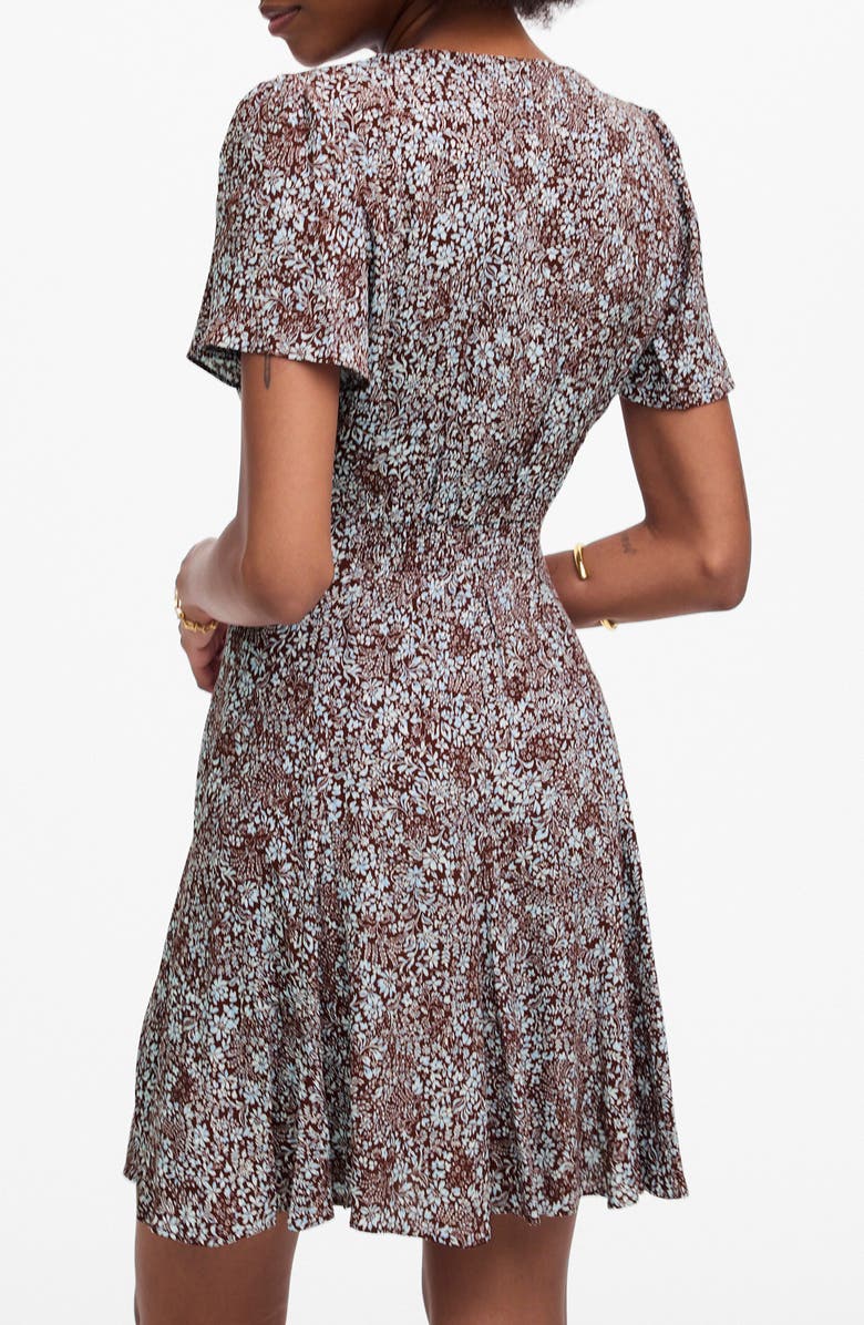 Madewell Floral Button-Up Mini Sundress, Alternate, color, Adelaide Floral Henna