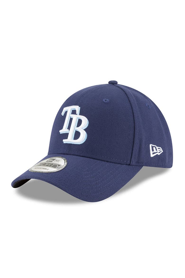 Men's New Era Navy Tampa Bay Rays League 9FORTY Adjustable Hat, Main, color, Navy