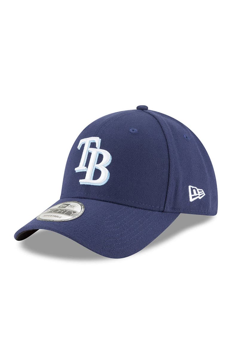 New Era Men's New Era Navy Tampa Bay Rays League 9FORTY Adjustable Hat, Main, color, 