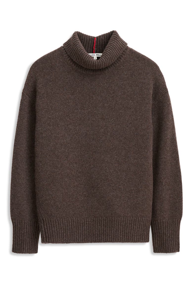 Nottinghill Merino Wool Blend Turtleneck Sweater, Alternate, color, MOLASSES