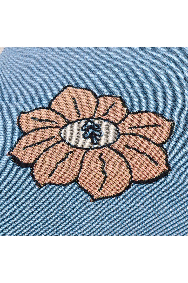 Power To The Parks Woven Blanket, Alternate, color, Blue and Natural