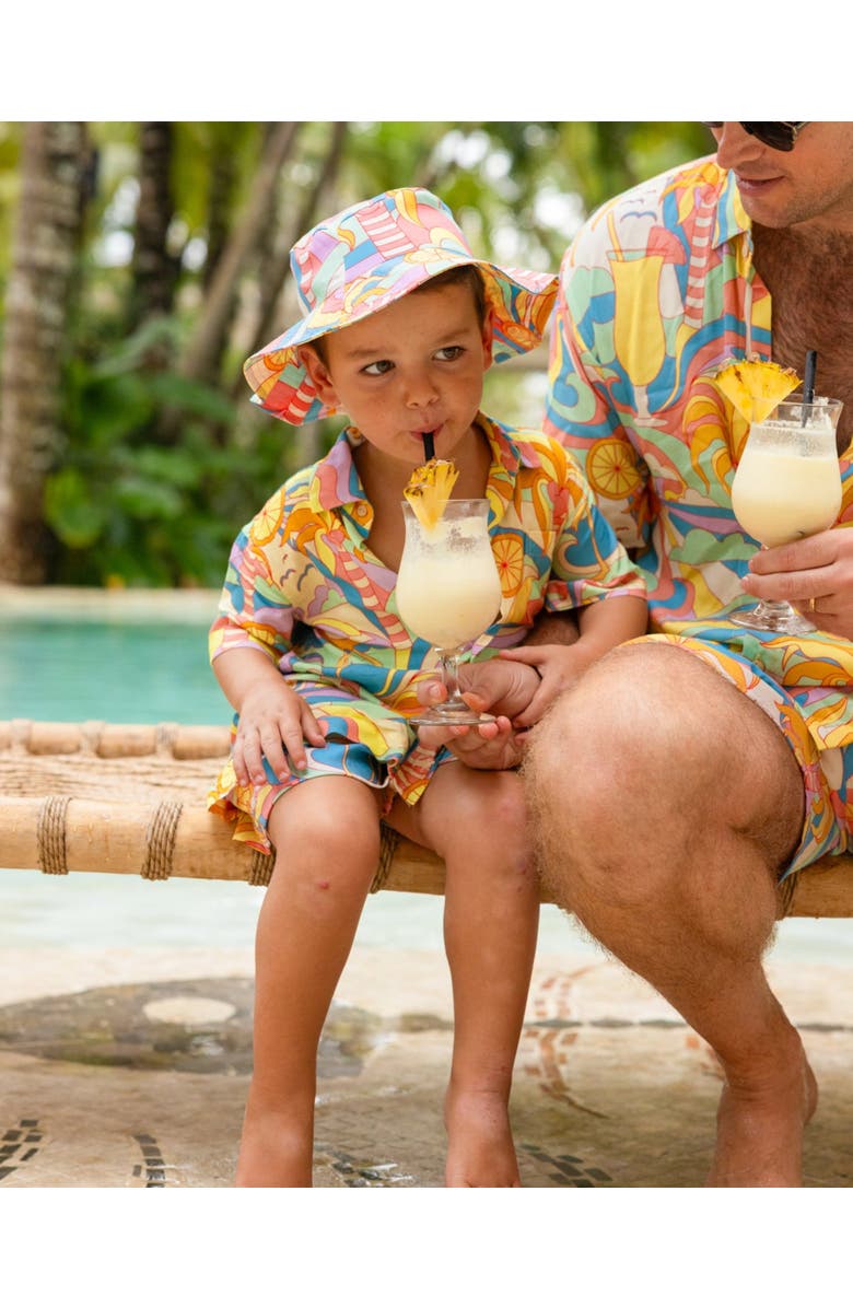 Kenny Flowers The Paradiso - Boys Hawaiian Shirt, Alternate, color, Yellow