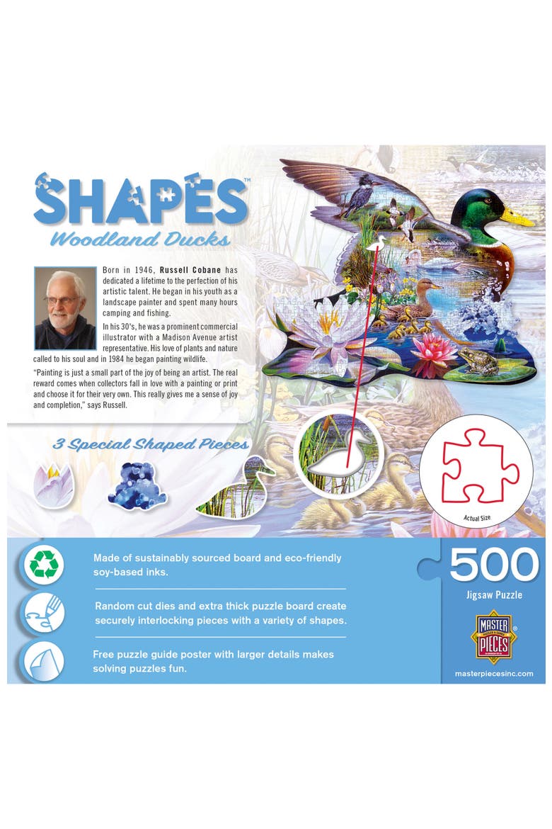 Woodland Ducks 500 Piece Shaped Puzzle, Alternate, color, Multicolor