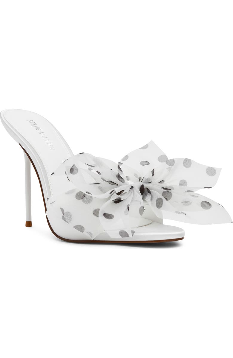 Steve Madden Davina Slide Sandal, Main, color, White Polka Dot