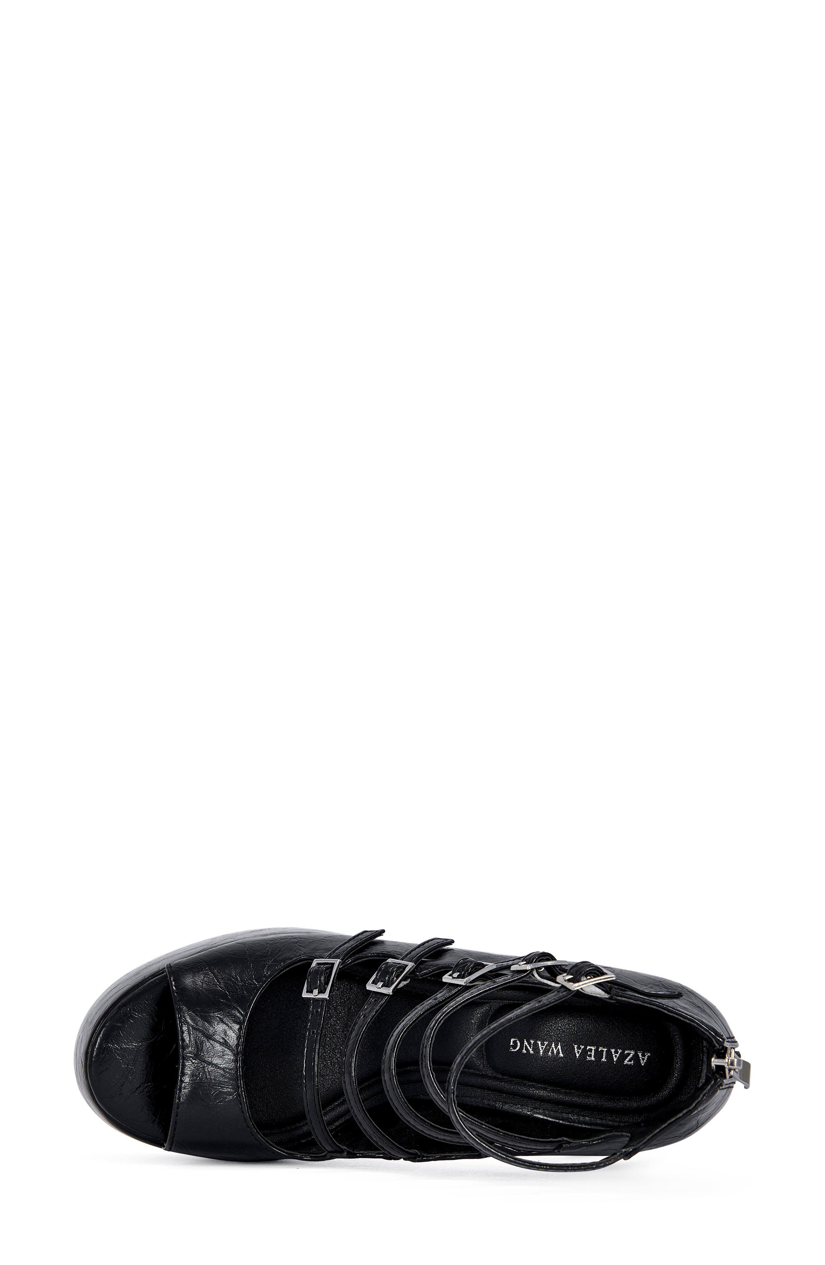 Smitten Platform Sandal, Alternate, color, BLACK