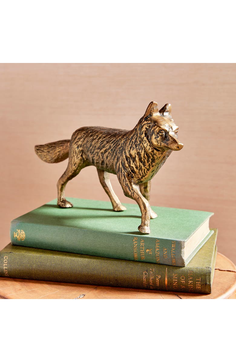 Napa Home & Garden Sly Fox Sculpture, Alternate, color, Gold