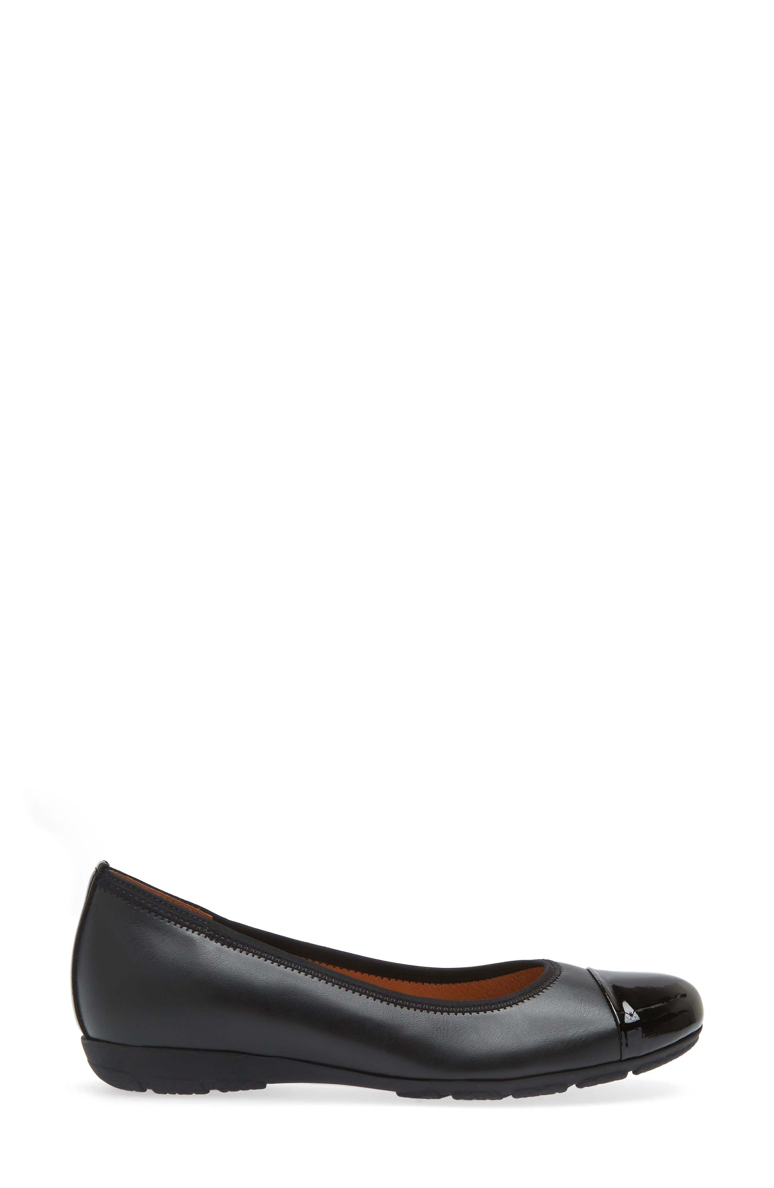 Gabor Ballet Flat, Alternate, color, Black