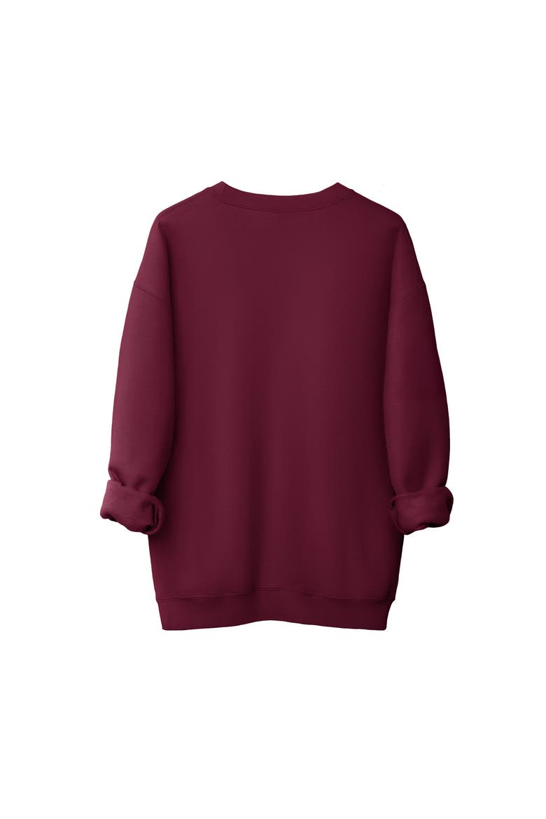 Aprés Ski Club Mountains Graphic Sweatshirt, Alternate, color, Maroon