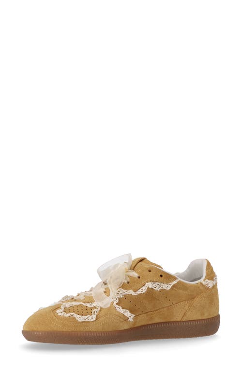 Alohas Tb 490 Low-top Suede Sneakers With Lace Inserts