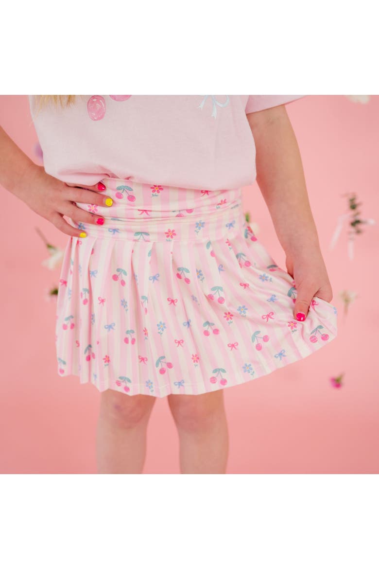 Cherry Bow Athletic Skort, Alternate, color, Pink