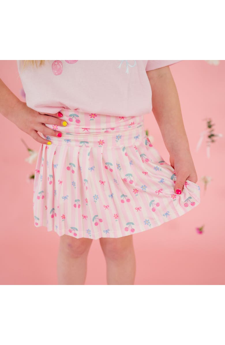 Sweet Wink Cherry Bow Athletic Skort, Alternate, color, Pink