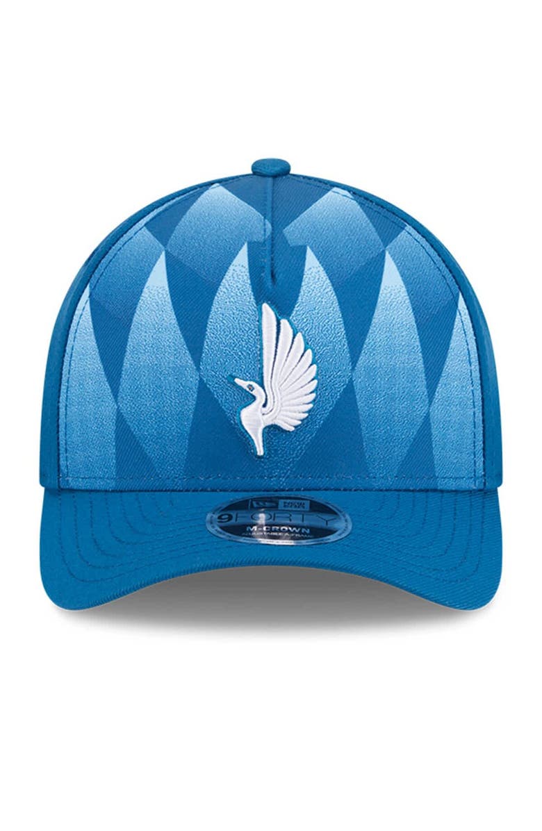 New Era Youth New Era Blue Minnesota United FC 2025 Jersey Hook 9FORTY M-Crown Adjustable Hat, Alternate, color,