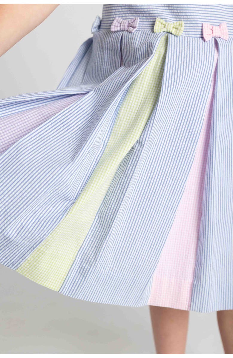 Florence Eiseman Multicolor Seersucker Pleated Dress, Alternate, color, Multi