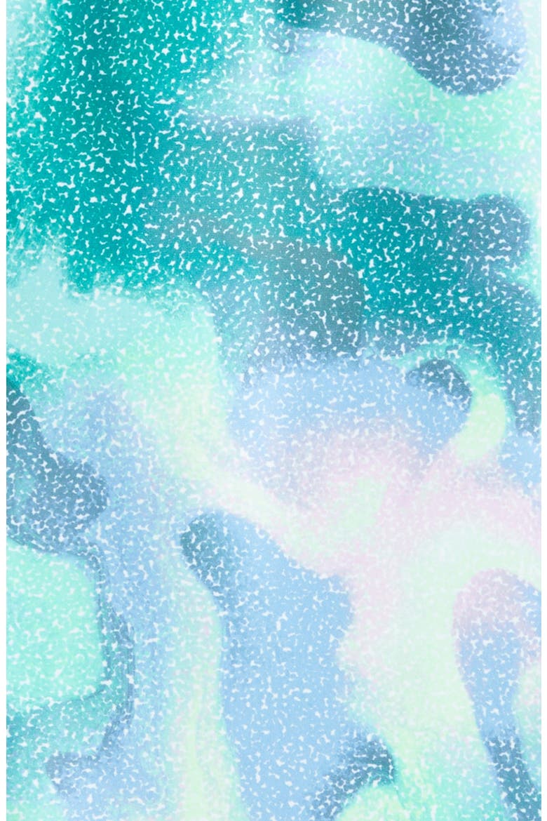 Kids' Reversible One-Piece Swimsuit, Alternate, color, TEAL TURQUOISE STATIC TIE DYE
