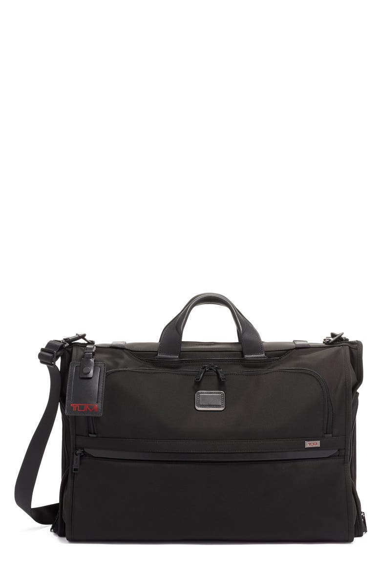 Alpha Tri-Fold Garment Bag, Main, color, BLACK