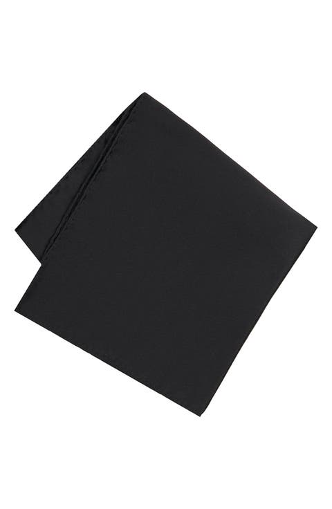 Men's Solid Satin Pocket Square