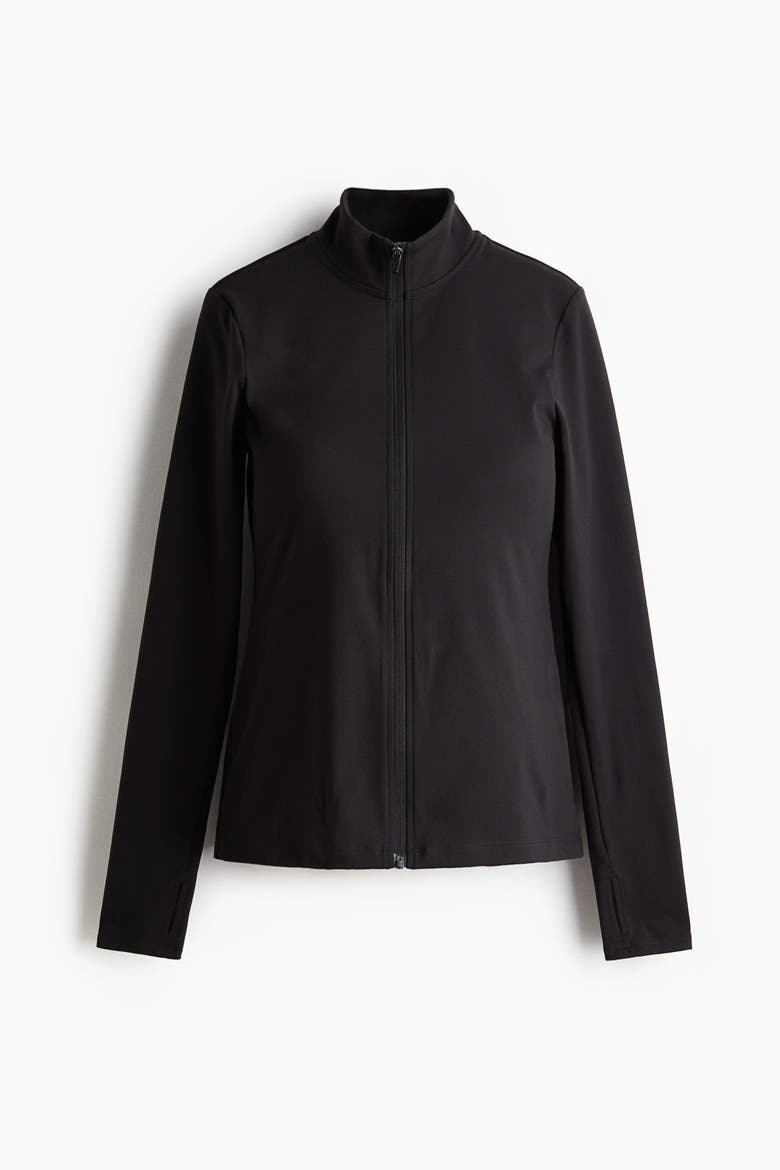 Mama Zip-through Sports Jacket, Alternate, color, Black