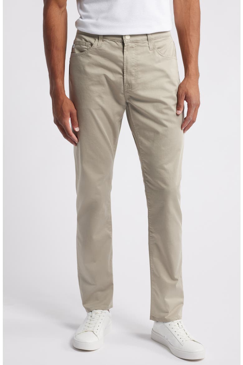 Everett Commuter Performance Slim Straight Pants, Main, color, DRY DUST