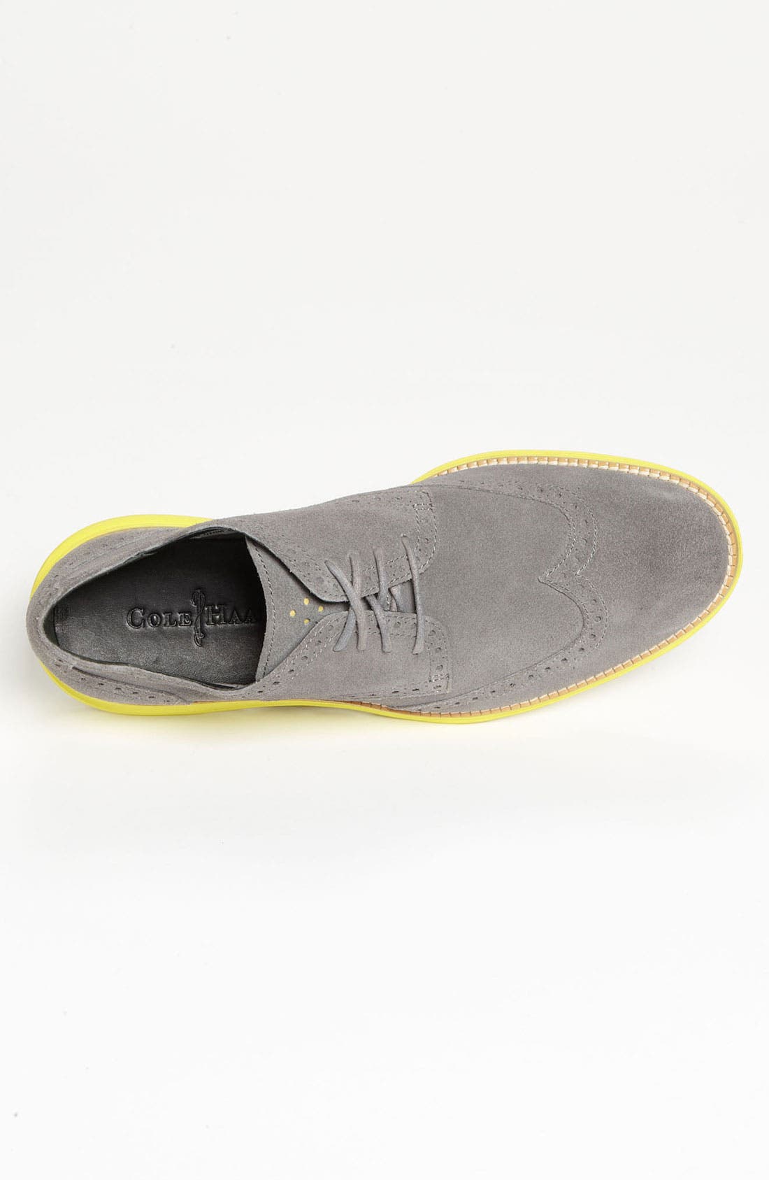 'LunarGrand' Wingtip, Alternate, color, CHARCOAL/ YELLOW