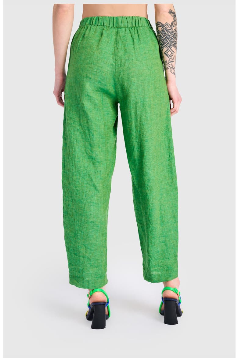 Linen Vacation Pants, Alternate, color, Green