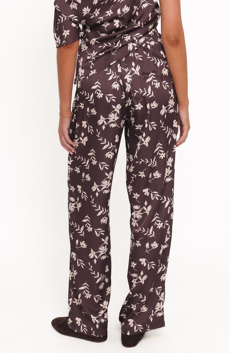 Petal & Pup Romola Print Pants, Alternate, color, Brown Cream Floral