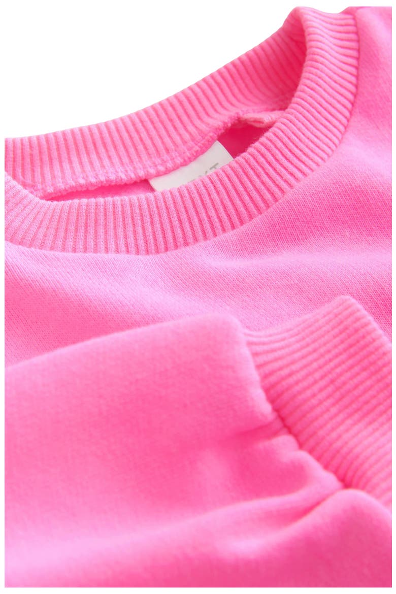 Kids' Sweatshirt & Bike Shorts, Alternate, color, PINK