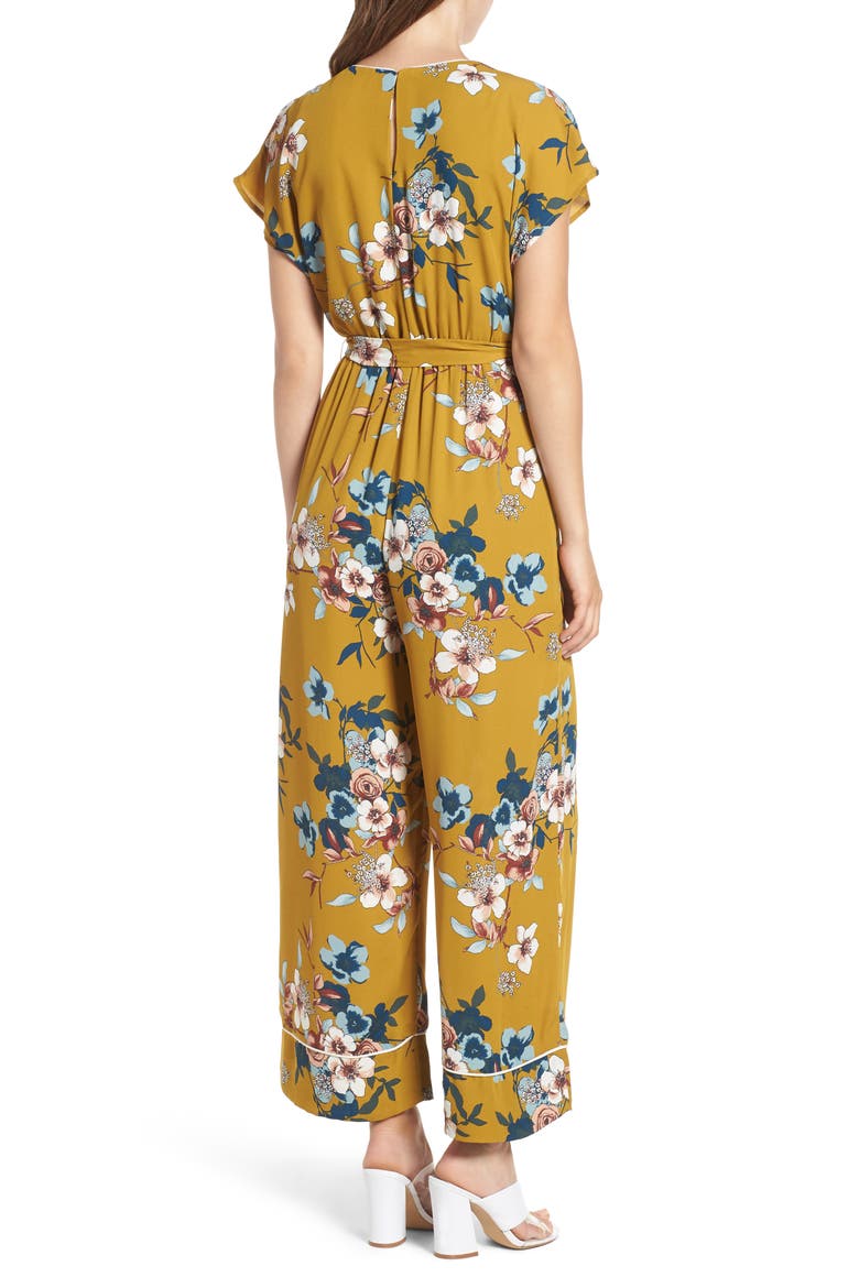 Floral Jumpsuit, Alternate, color, YELLOW MINERAL FLORAL