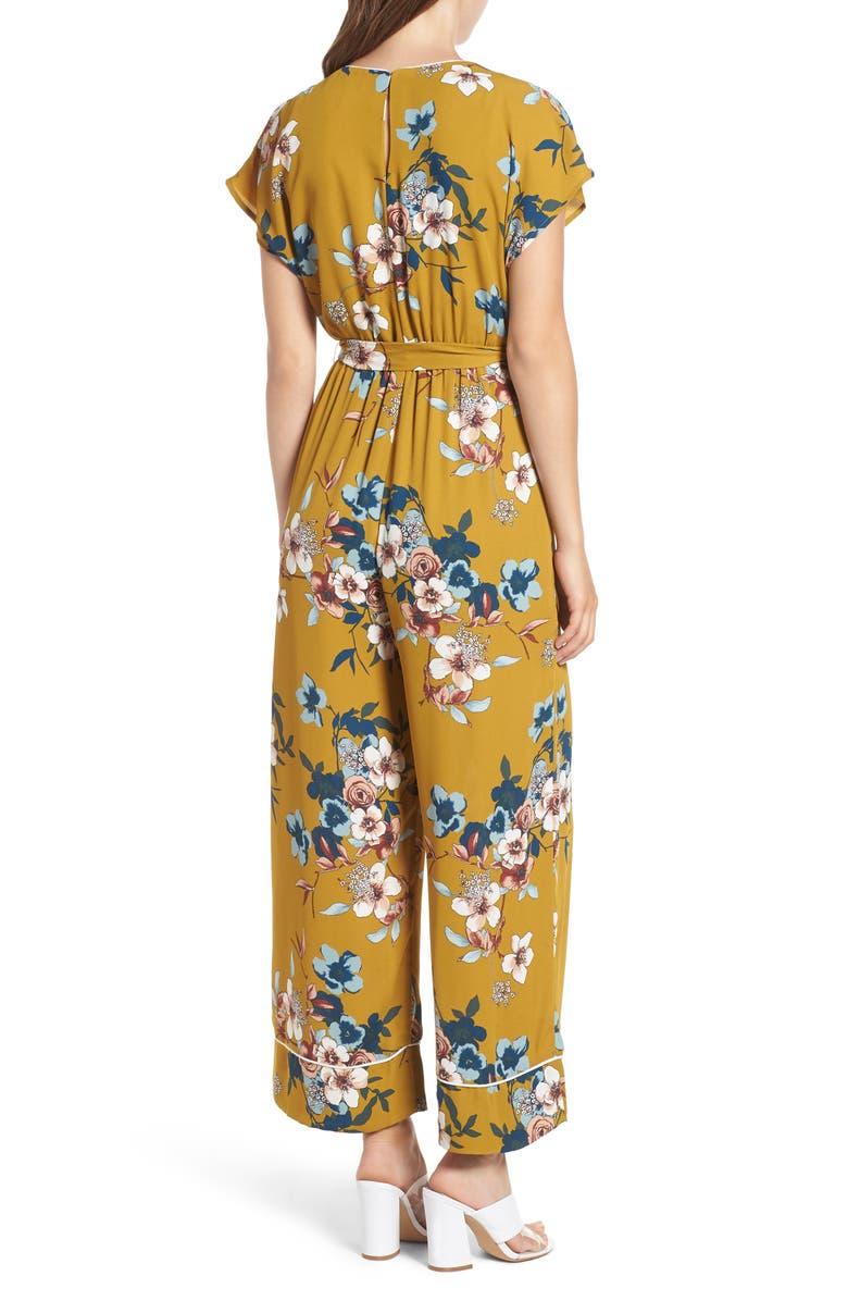 Leith Floral Jumpsuit, Alternate, color, 